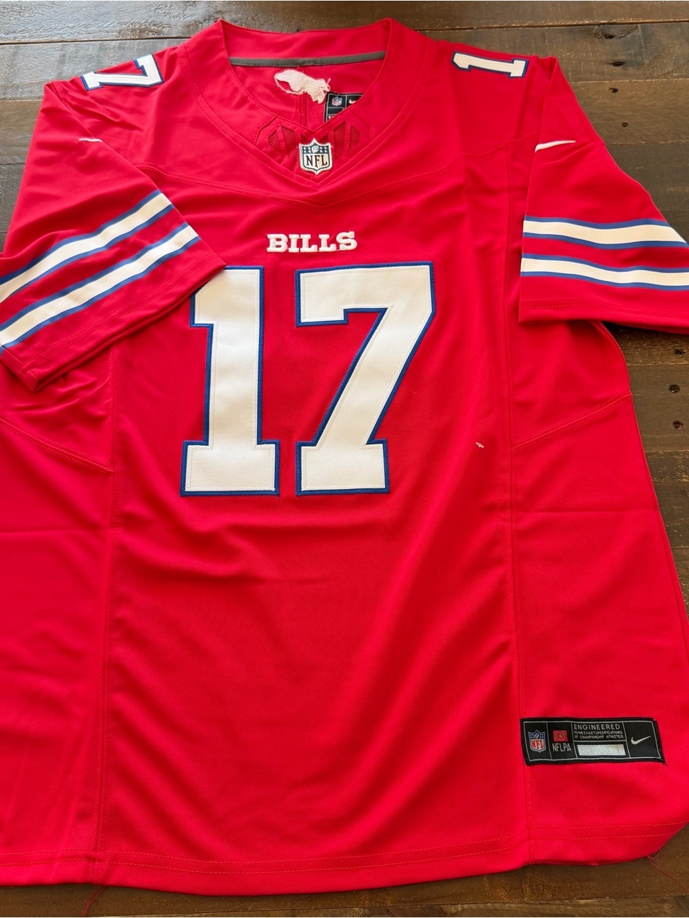 NFL Buffalo Bills Josh Allen Red #17 Football Jersey